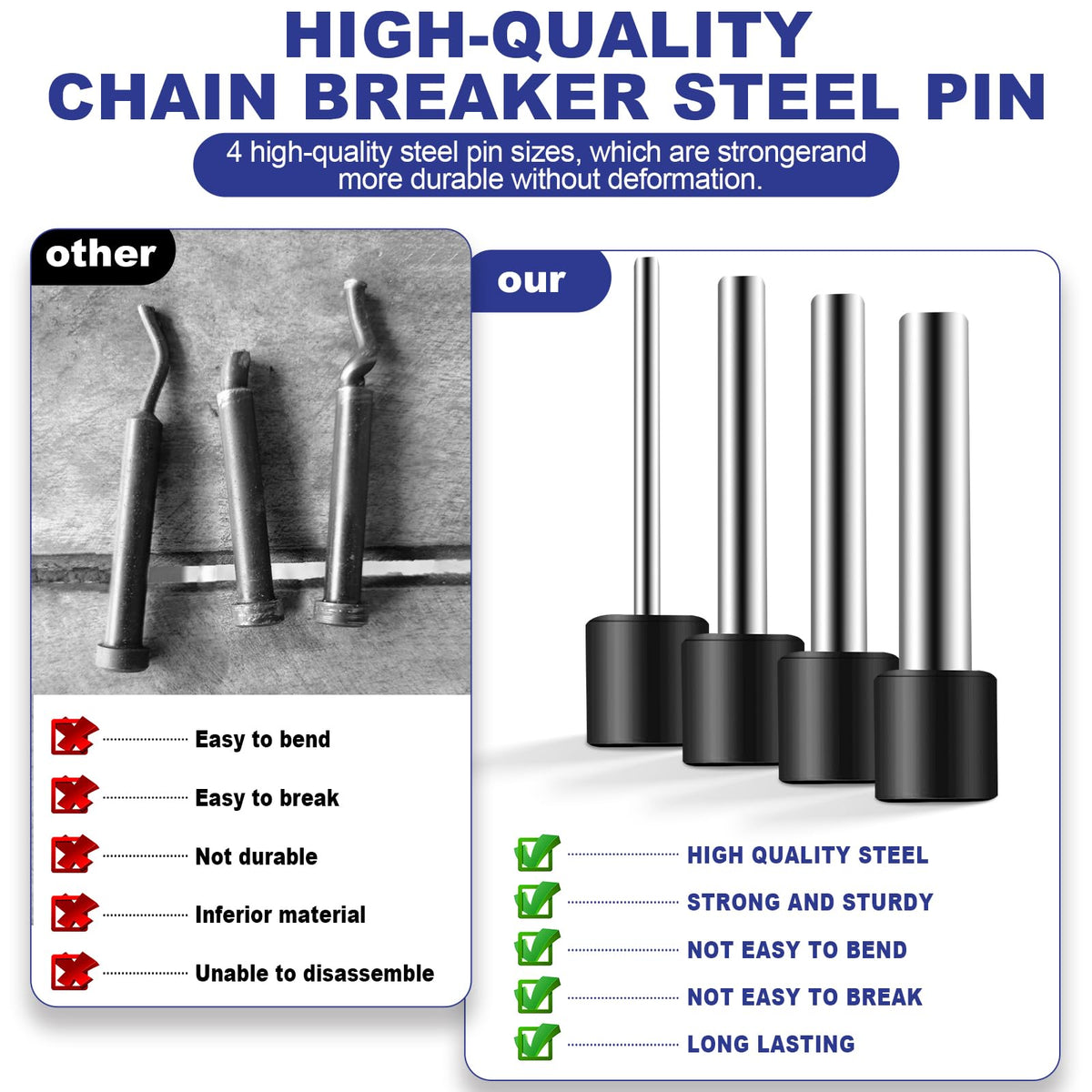 19pc Motorcycle Chain Breaker Rivet Tool Set L218