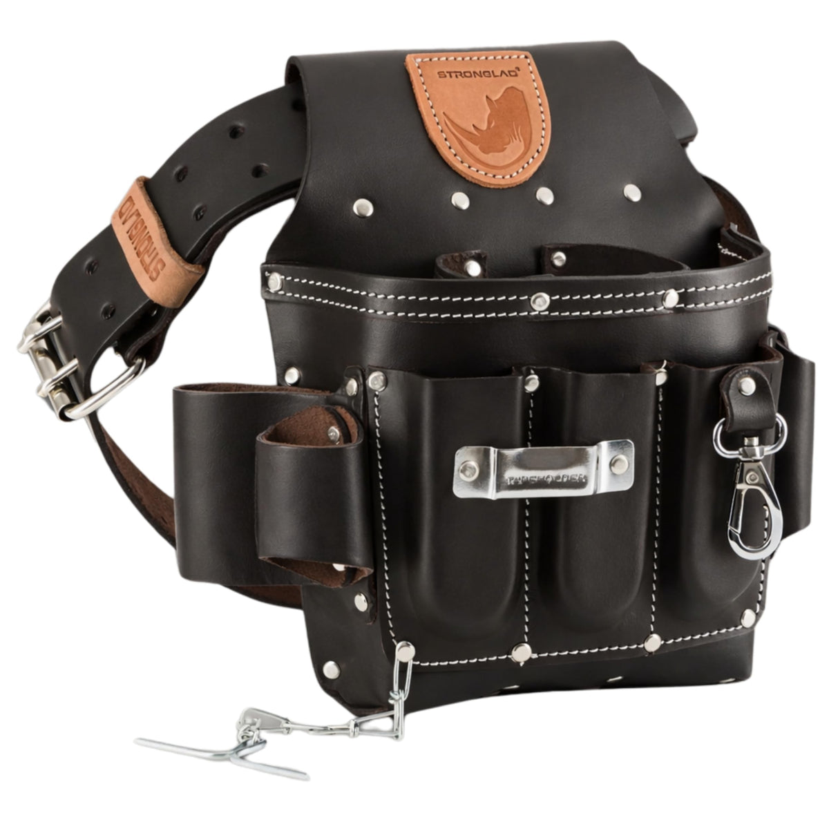 13-Pocket Top-Grain Leather Electricians Tool Belt O4955