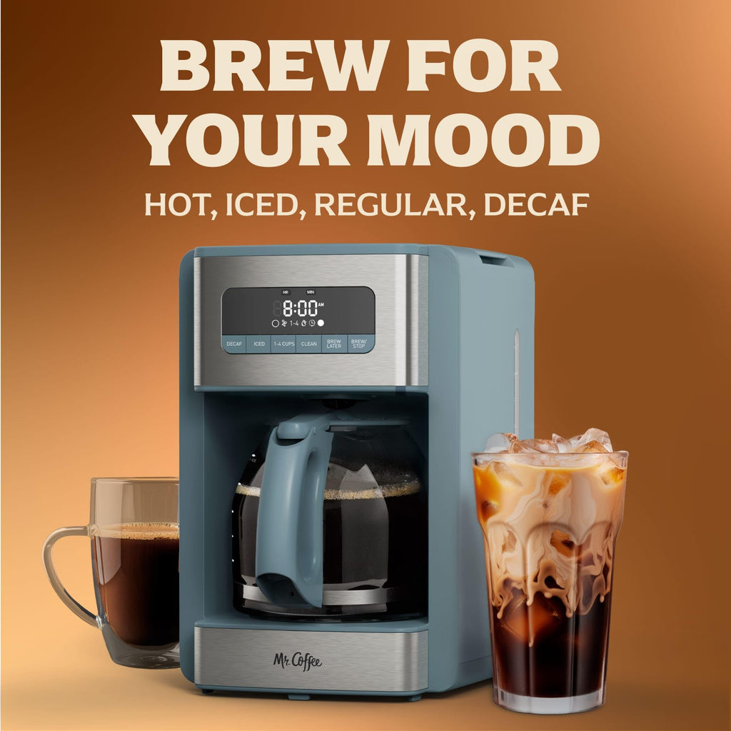 12 Cup Coffee Maker with Decaf and Iced Coffee Settings B625