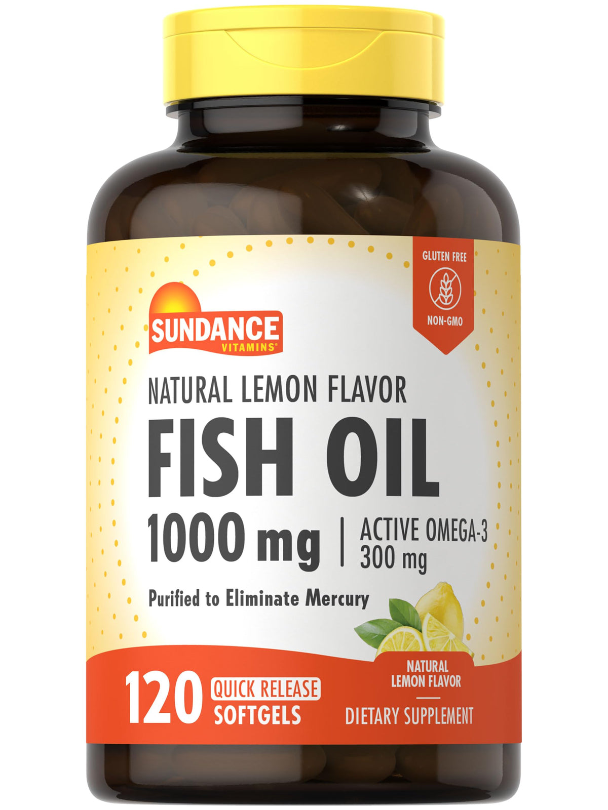 Fish Oil Softgels 1000mg 120 Count V755