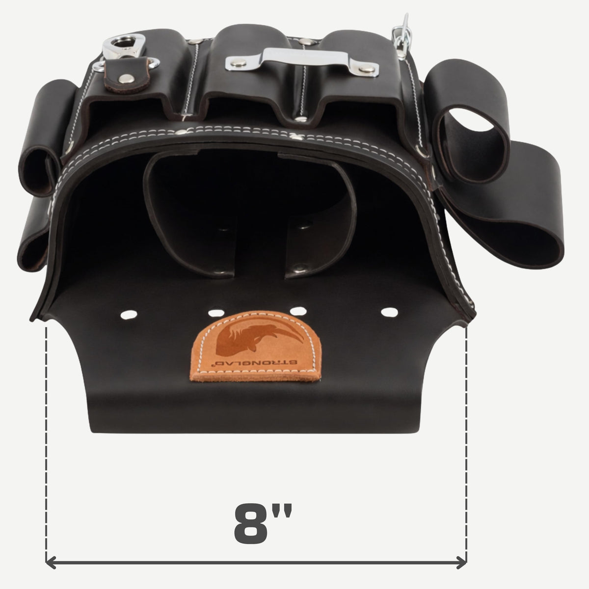 13-Pocket Top-Grain Leather Electricians Tool Belt O4955