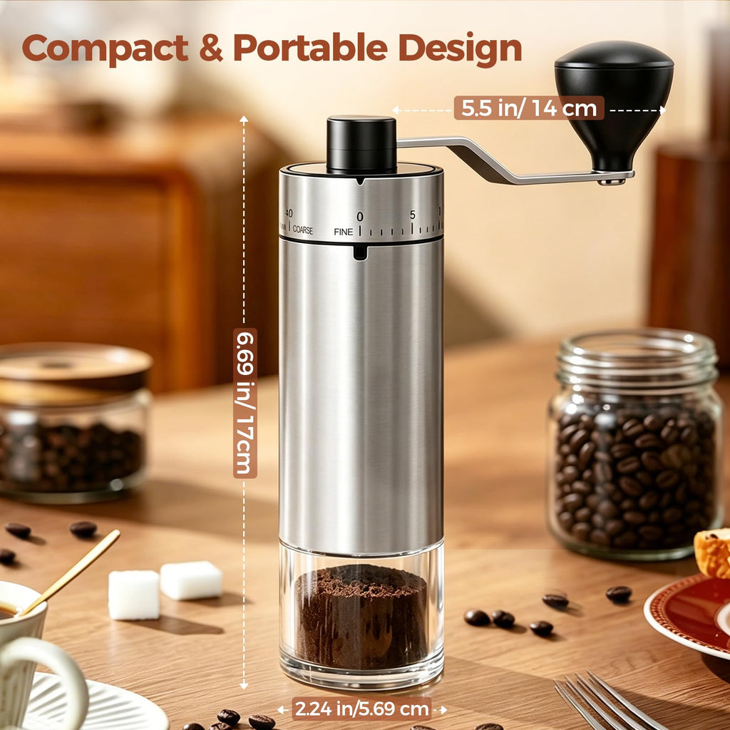 Manual Coffee Grinder with Ceramic Conical Burr B1334