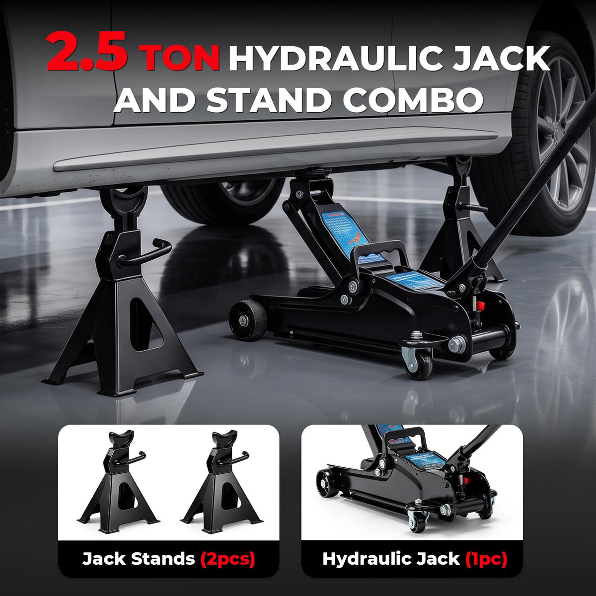 Heavy Duty Steel Hydraulic Floor Jack O3577