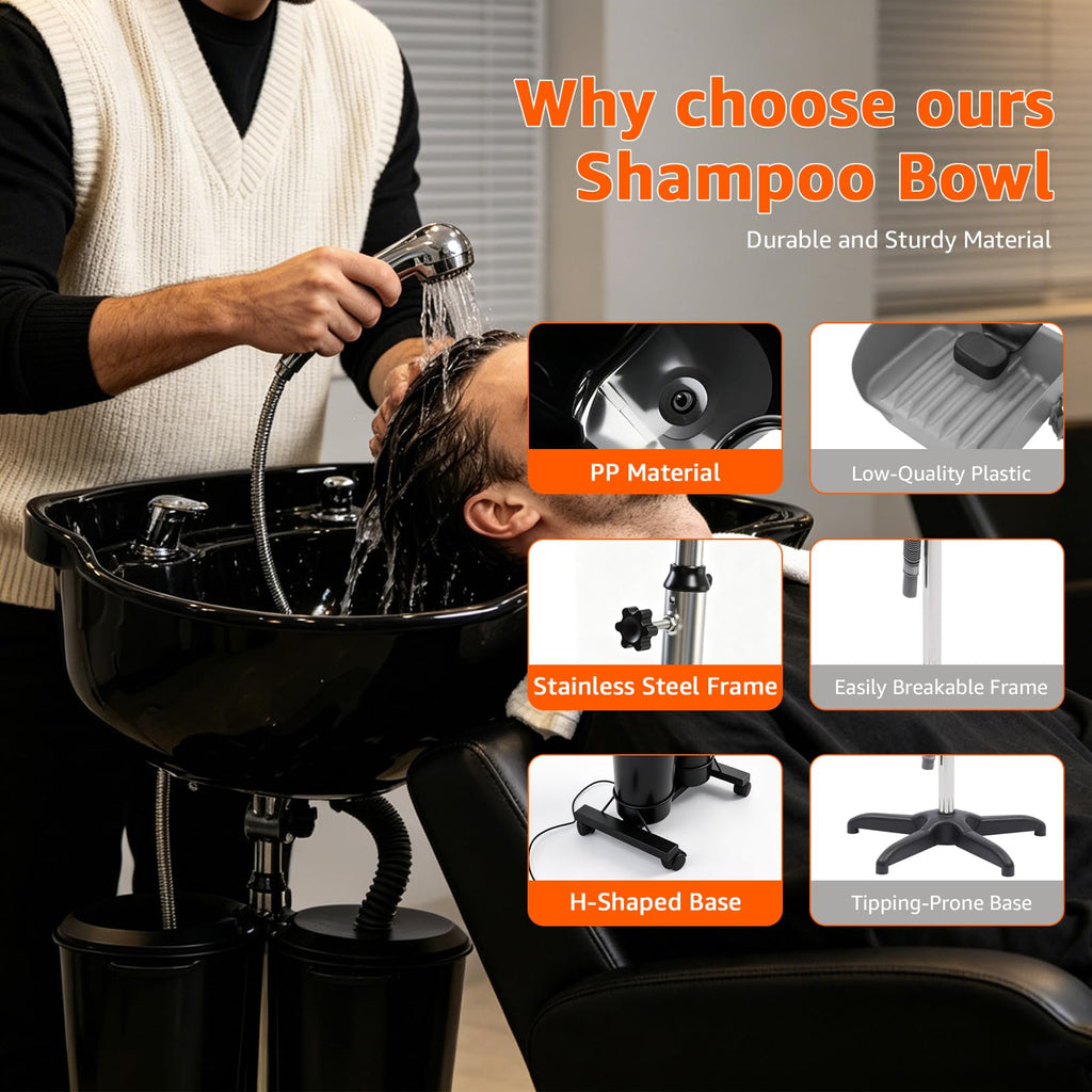 Portable Shampoo Bowl with Electric Pump O5651