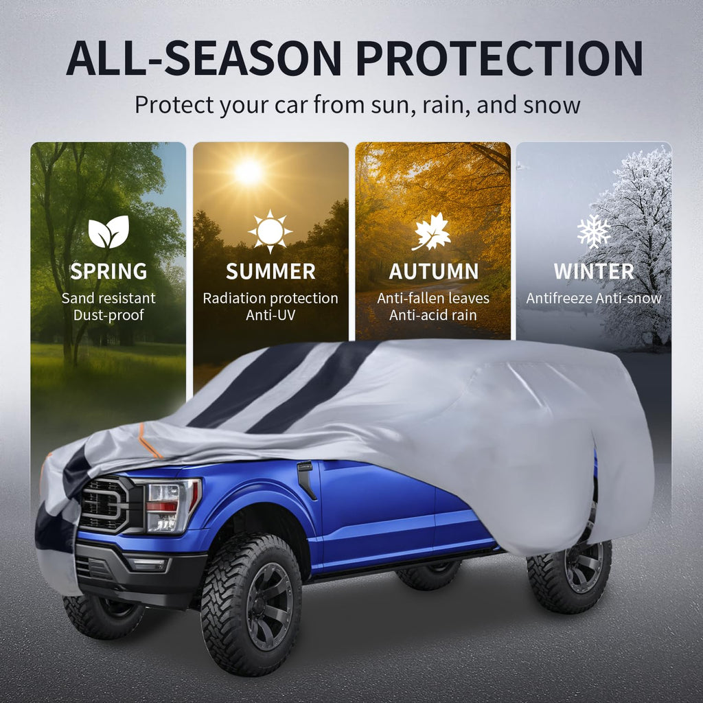 Waterproof Truck Cover with Zipper B10019