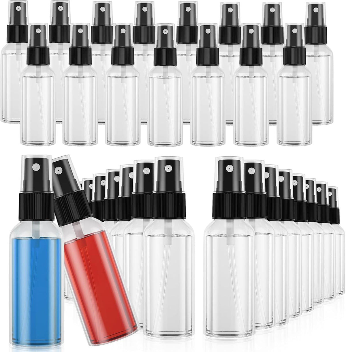 2.7oz/80ml 100PCS Plastic Spray Bottles M1730