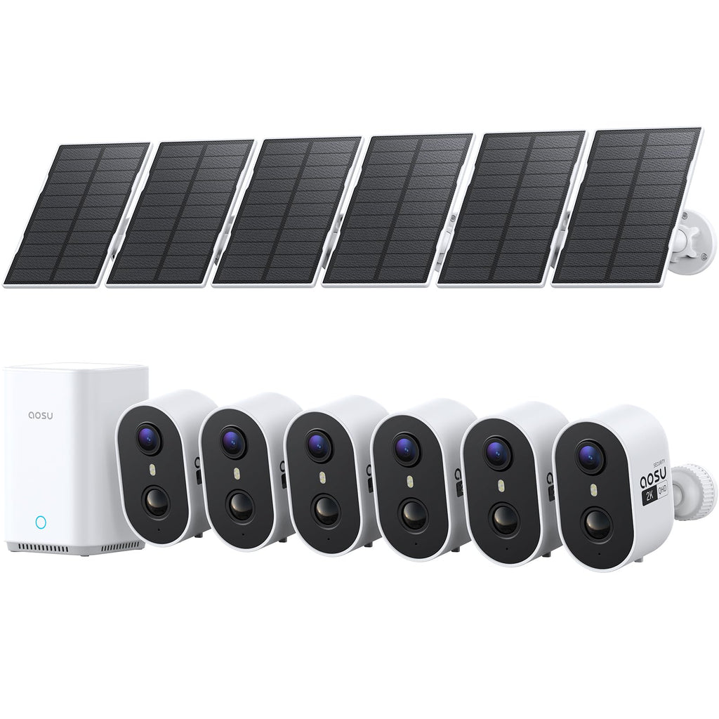 2K Solar Security Cameras Wireless Outdoor System I120057