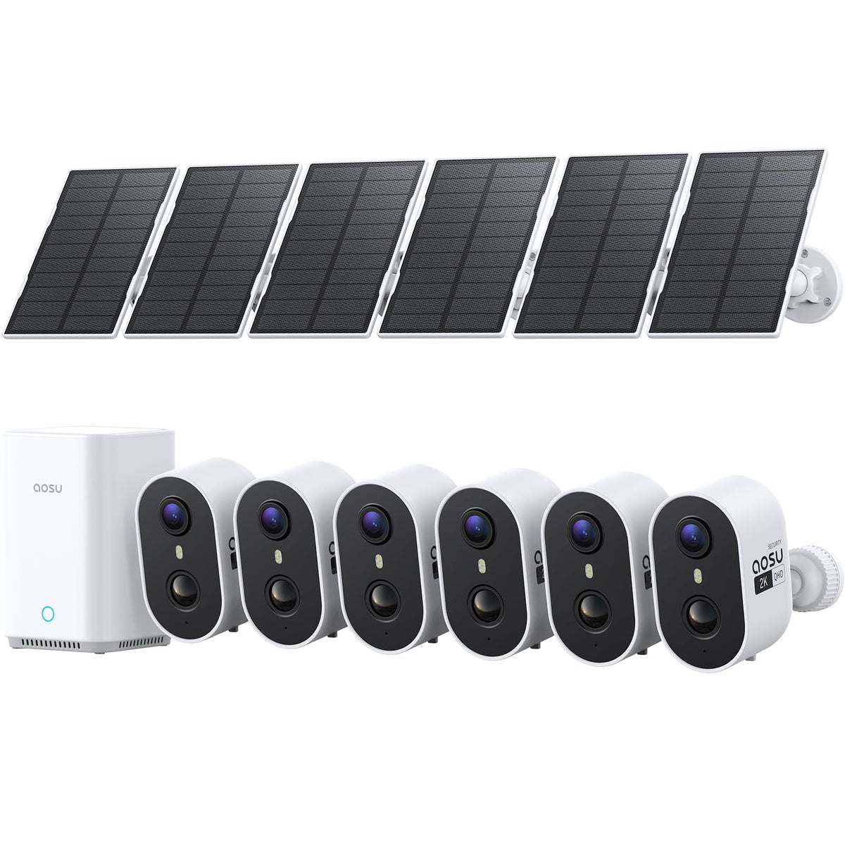 2K Solar Security Cameras Wireless Outdoor System I120057