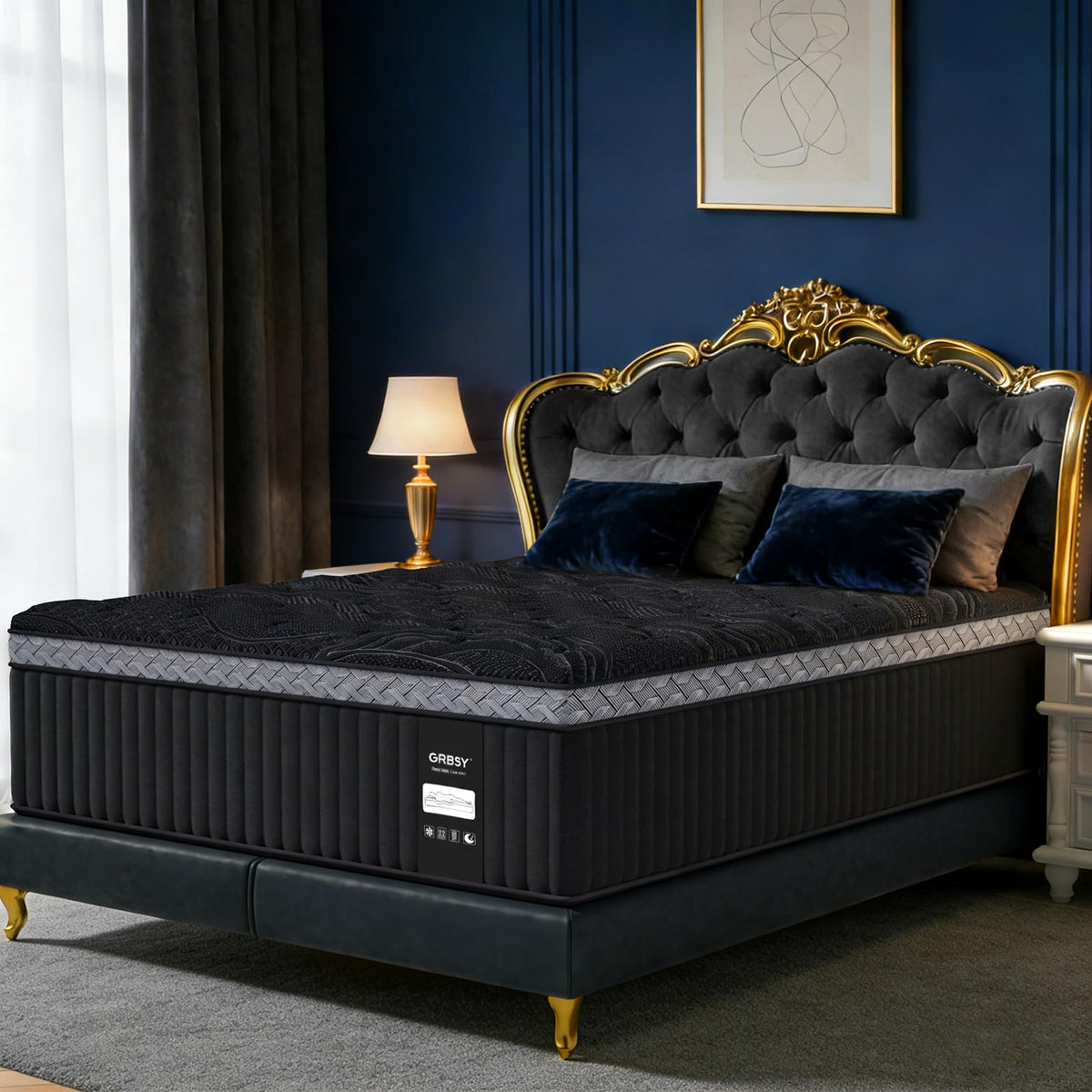 16 Inch Queen Size Hybrid Mattress in a Box W82752