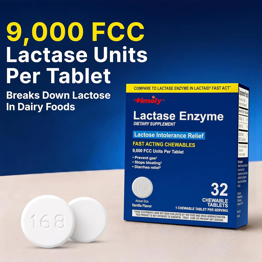 Lactase Enzyme Caplets 9,000 FCC Units W6659