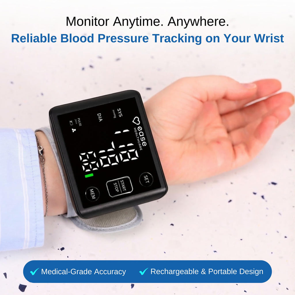 Rechargeable Wrist Blood Pressure Monitor with LED Display K92580