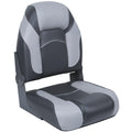 High Back Folding Boat Seats 2 Pack Charcoal Gray L465918