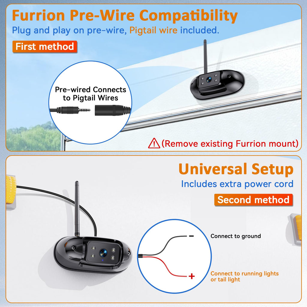 Wireless RV Backup Camera with 7" DVR Monitor C78129