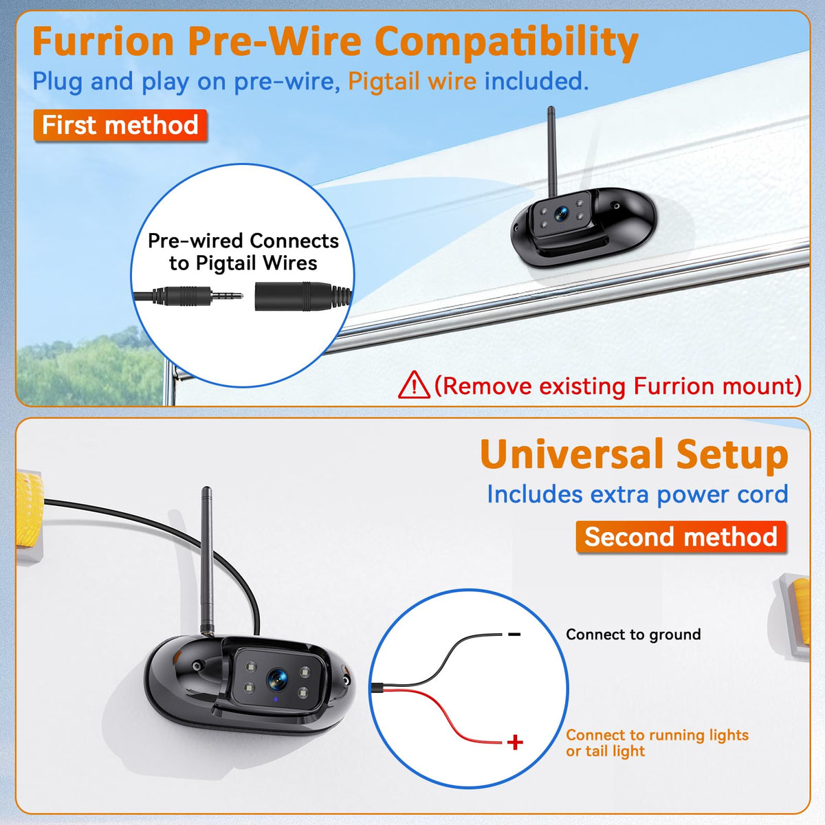 Wireless RV Backup Camera with 7" DVR Monitor C78129