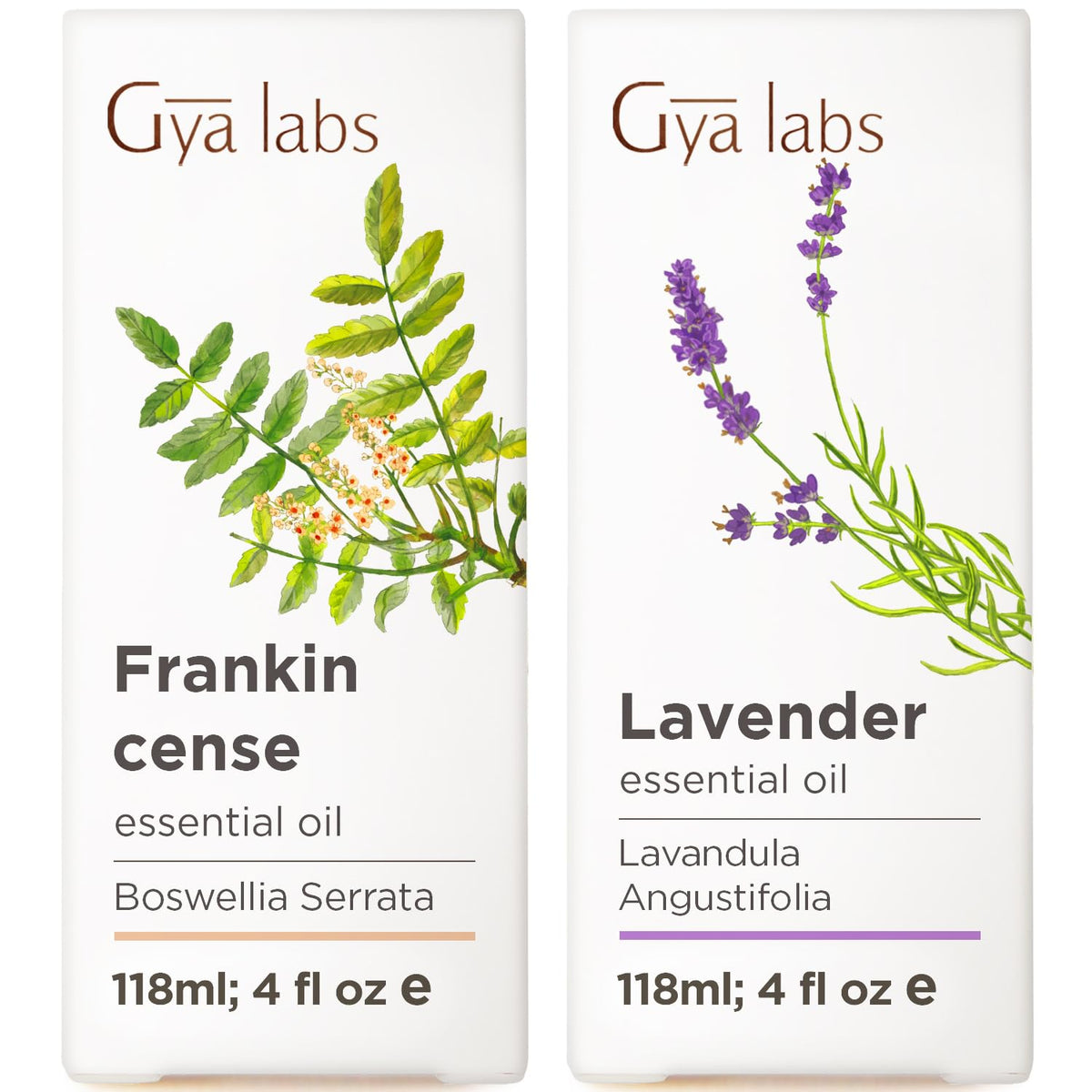Frankincense & Lavender Essential Oil Set 2x4 Fl Oz K770
