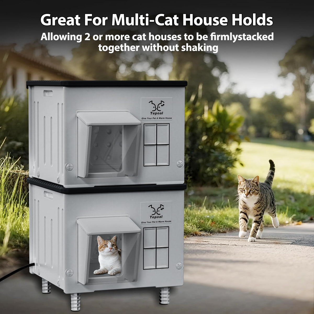 Heated Waterproof Insulated Cat House G259522