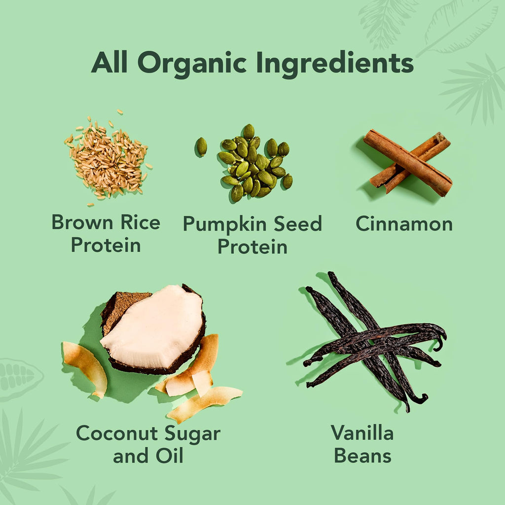 Organic Plant Based Vanilla Protein Powder 19.6 oz I532
