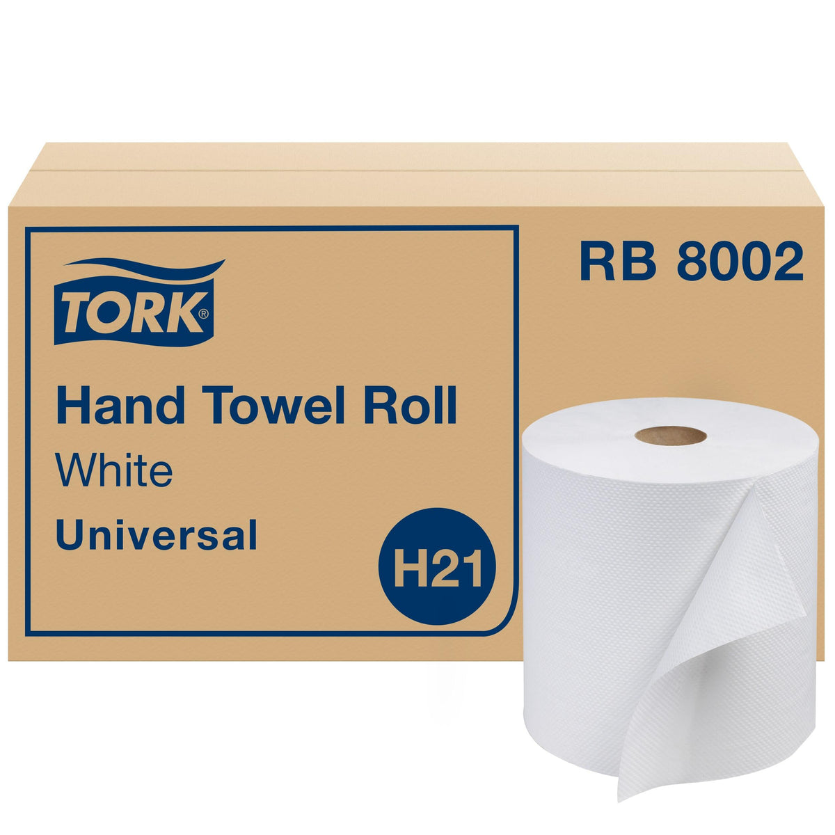 White Hand Towel Roll, 6 Rolls Z4600