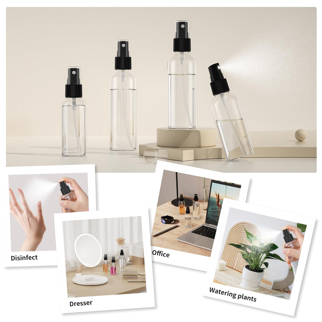 2.7oz/80ml 100PCS Plastic Spray Bottles M1730