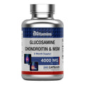 Glucosamine Chondroitin MSM 240 Capsules 4,000 mg Joint Support Supplement L84094