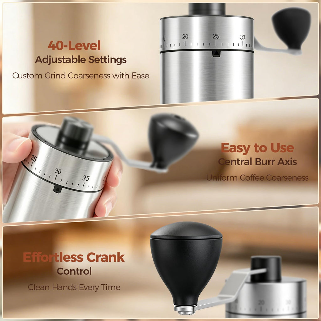 Manual Coffee Grinder with Ceramic Conical Burr B1334