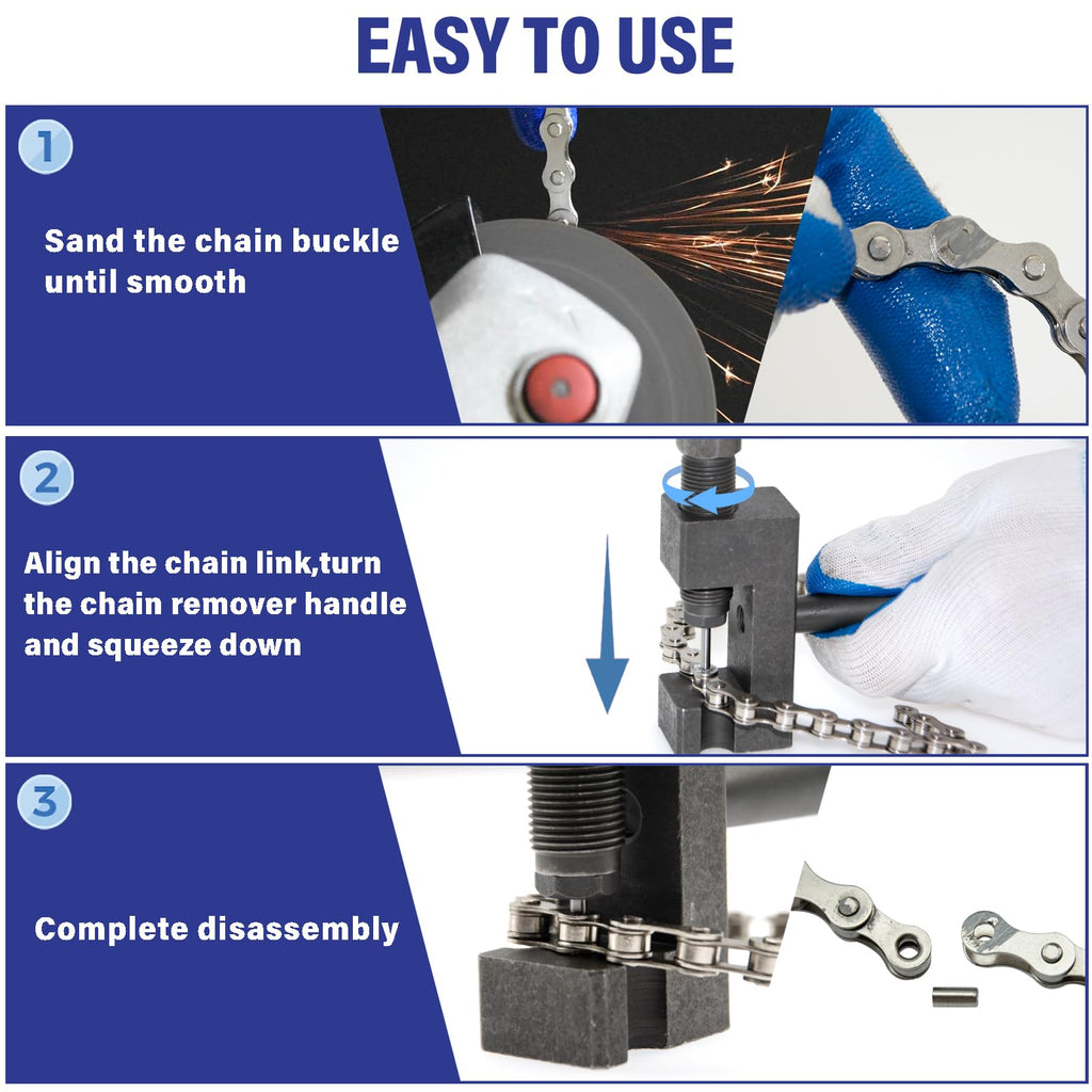 19pc Motorcycle Chain Breaker Rivet Tool Set L218