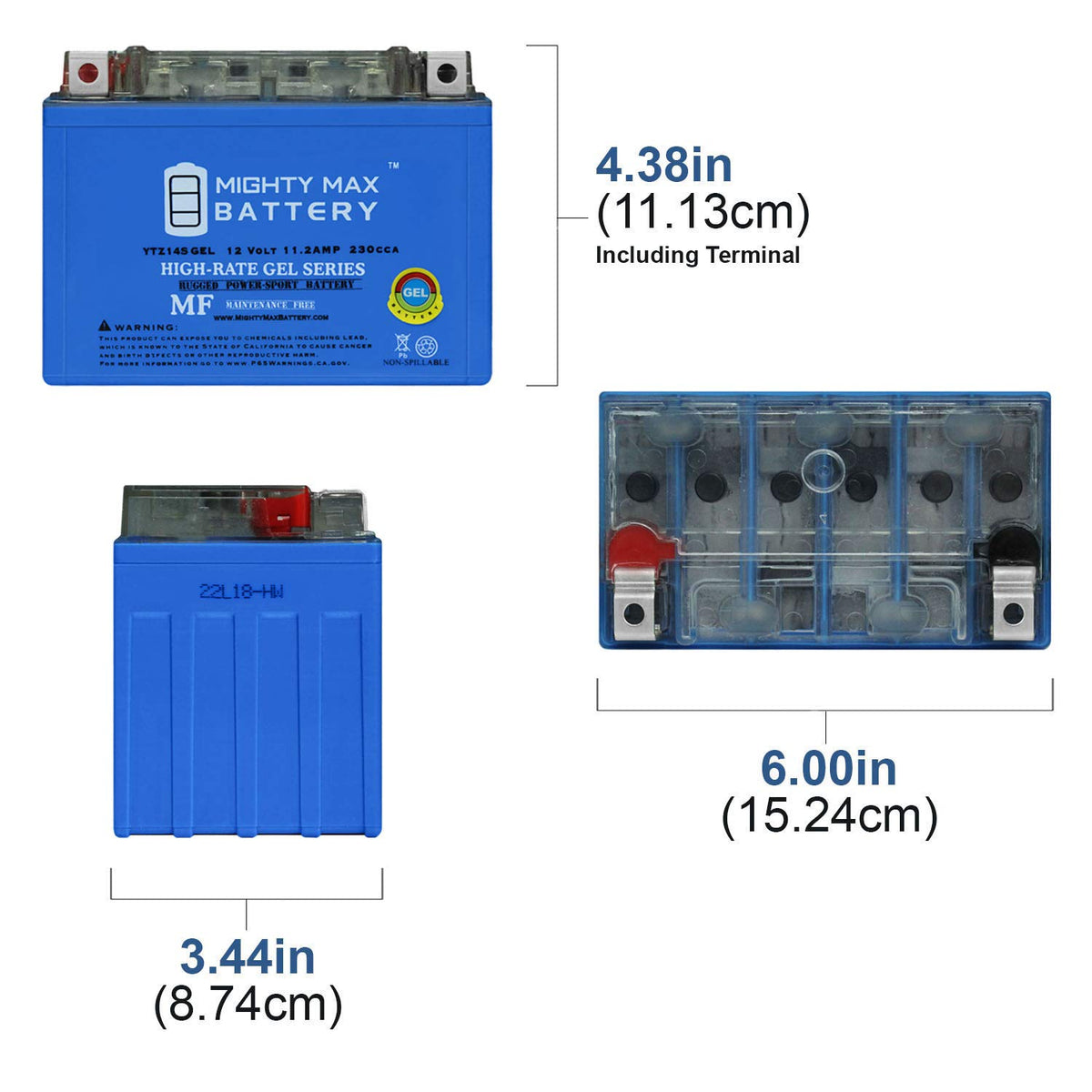 12V 11.2Ah GEL Battery O7273