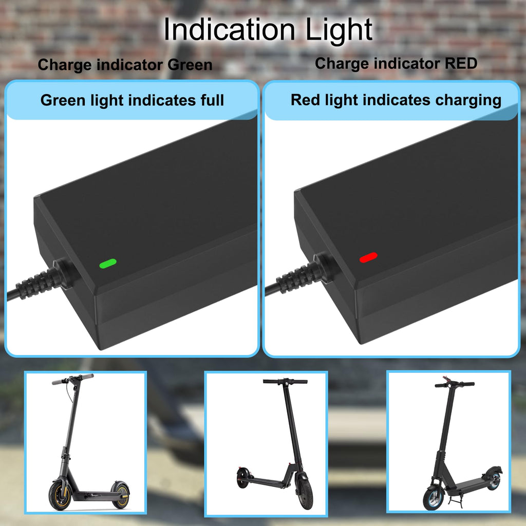 42V 2A Scooter Charger 4 in 1 Removable Connector F769