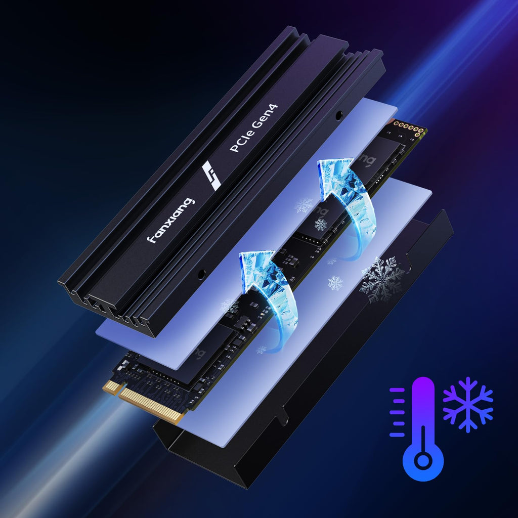 1TB NVMe M.2 PCIe Gen 4 Internal SSD with Heatsink X3258