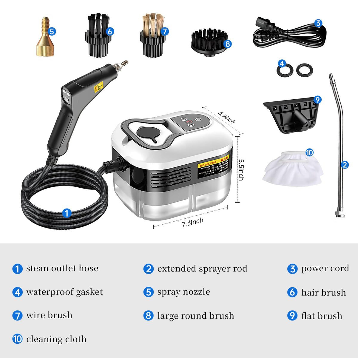 2500W Handheld Steam Cleaner I31782