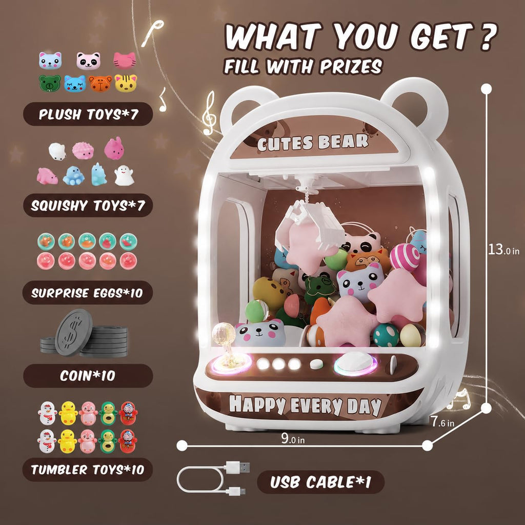 Claw Machine with Refill Toys & Prizes H882636
