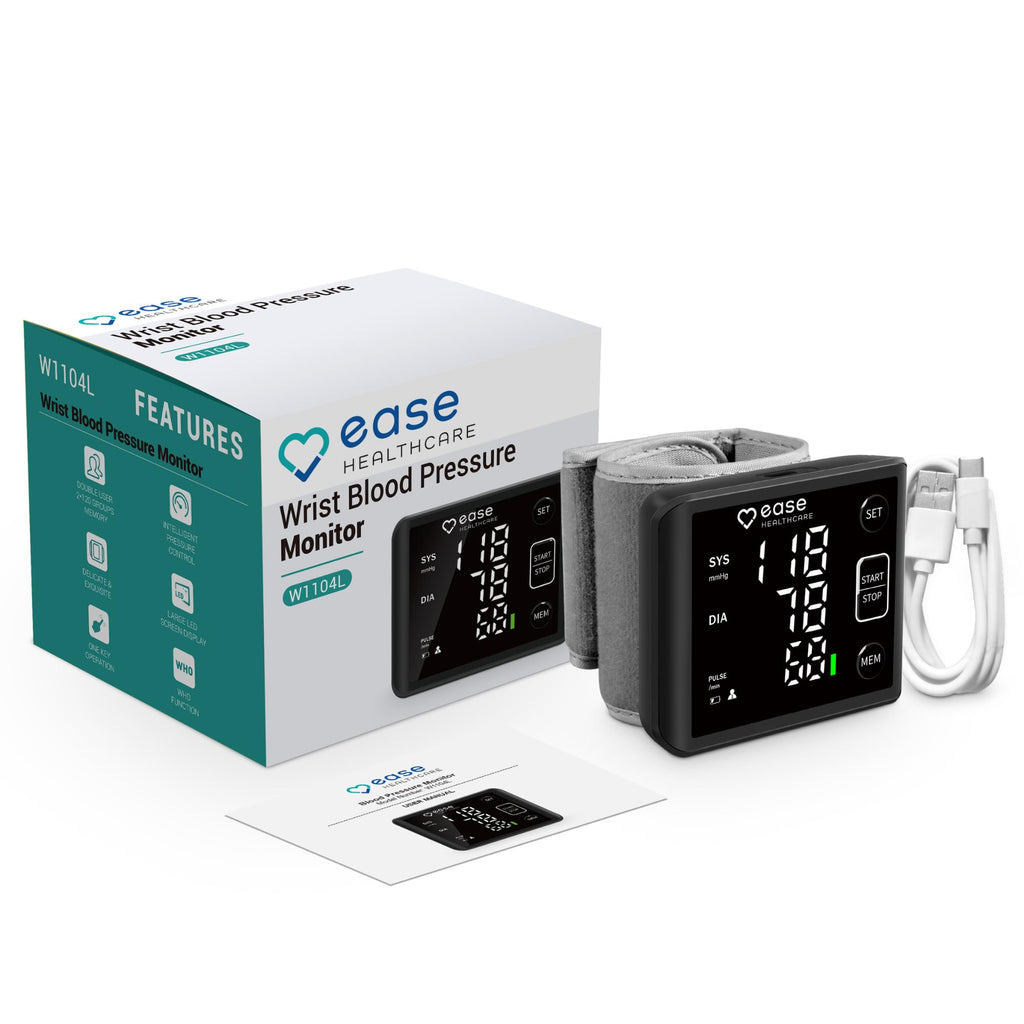 Rechargeable Wrist Blood Pressure Monitor with LED Display K92580