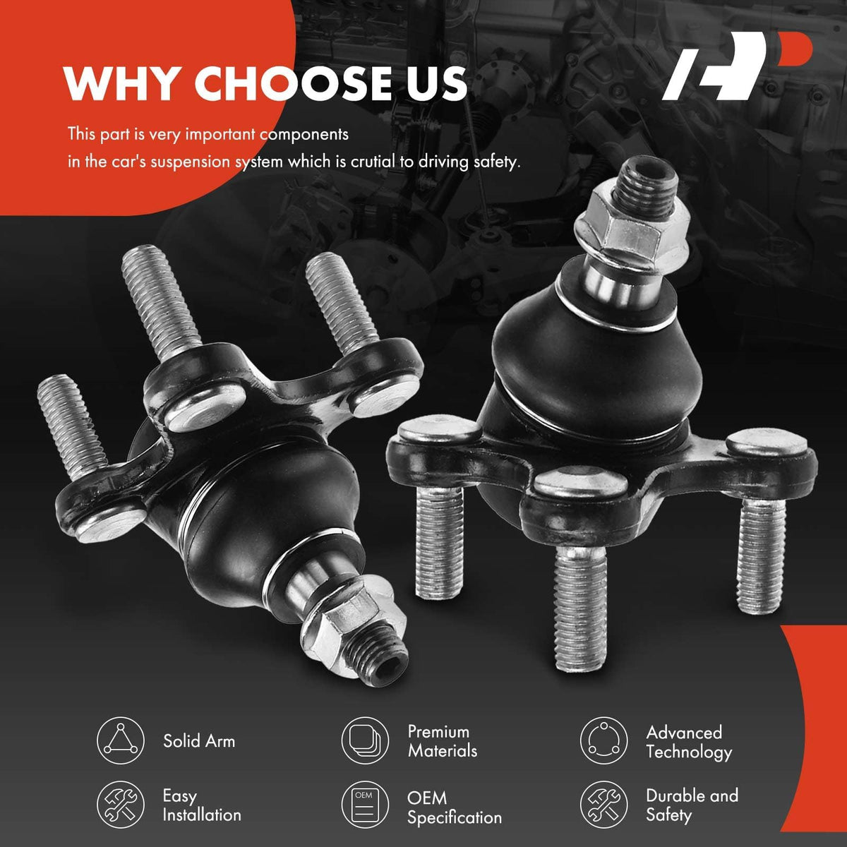 Front Lower Ball Joint 2-Pack I907