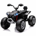 24V 2 Seater Kids ATV with LED Lights and Music, Black O919335
