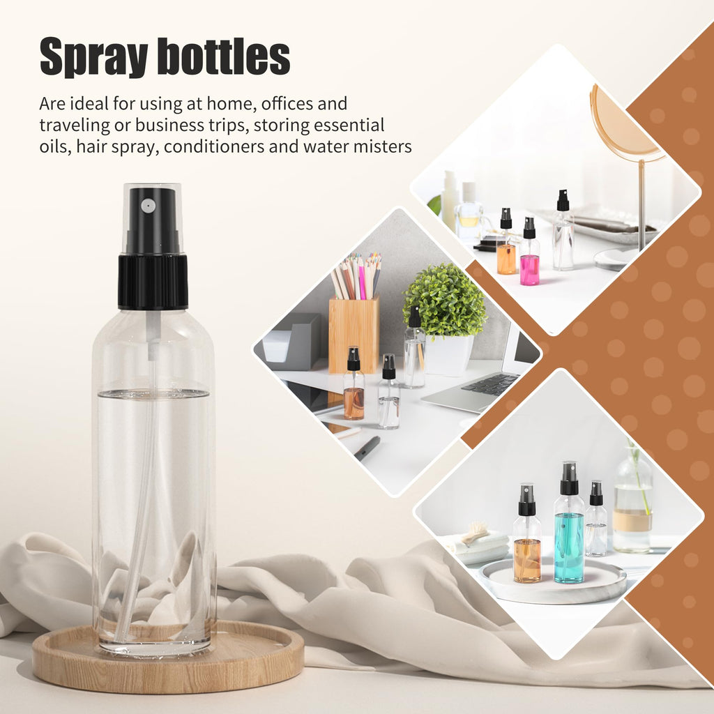 2.7oz/80ml 100PCS Plastic Spray Bottles M1730