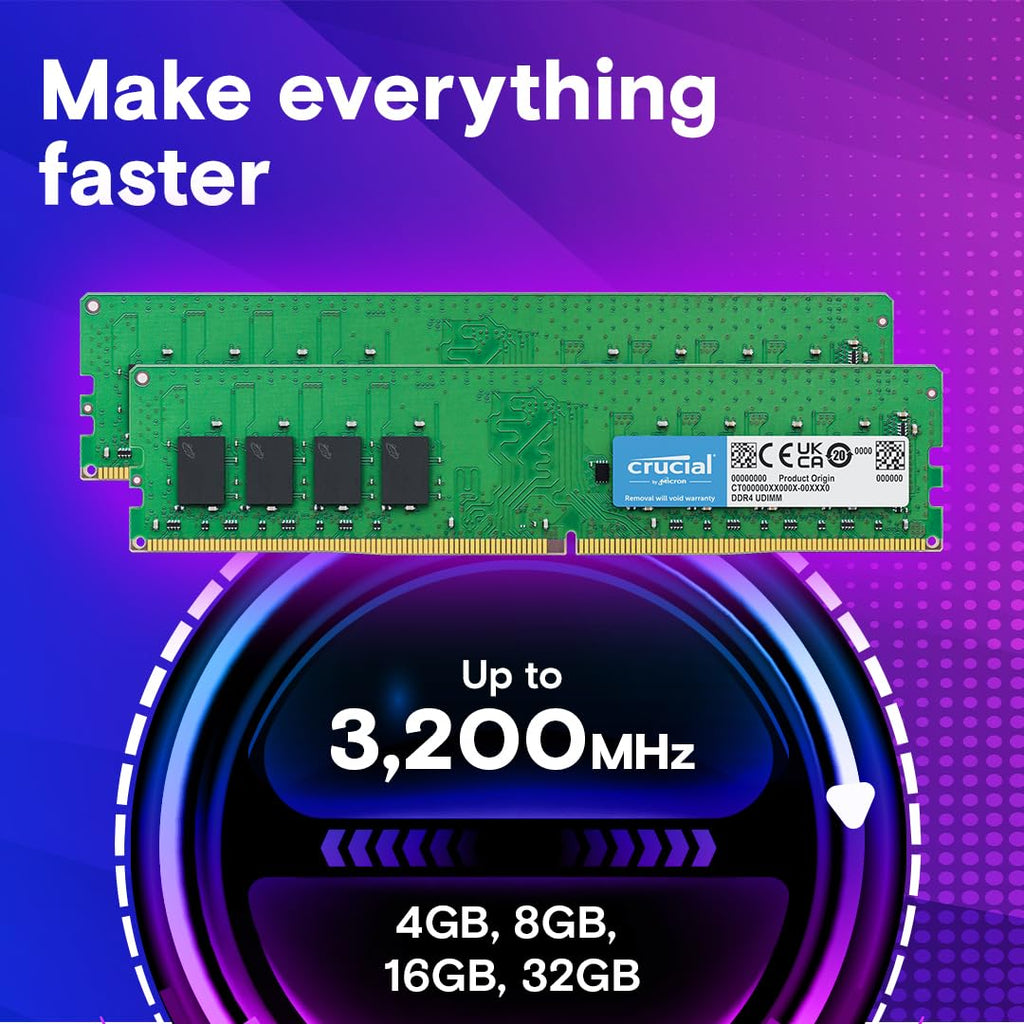16GB DDR4 3200MHz CL22 UDIMM Desktop Memory Kit C9895