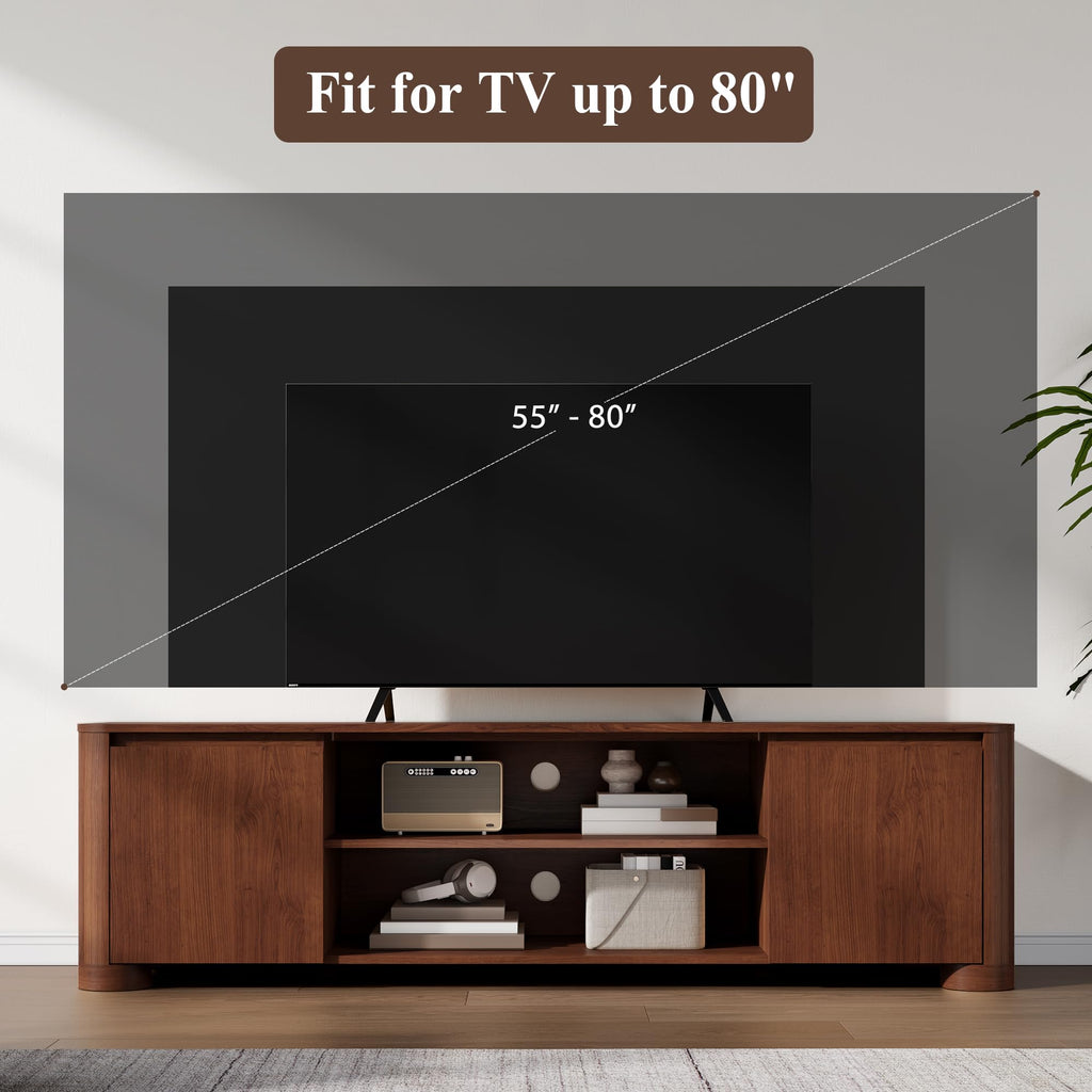 70" Walnut TV Stand C150175