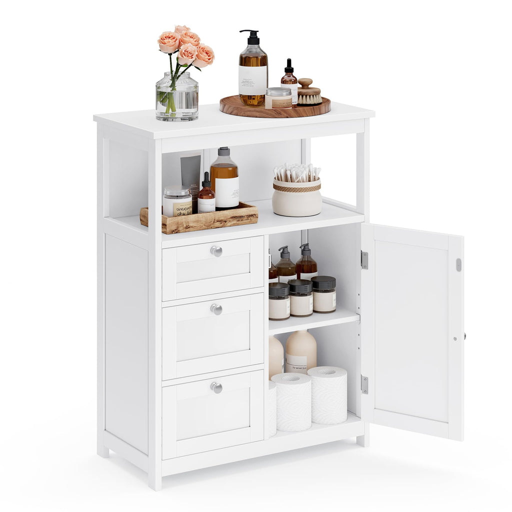Bathroom Storage Cabinet with 3 Drawers O8701