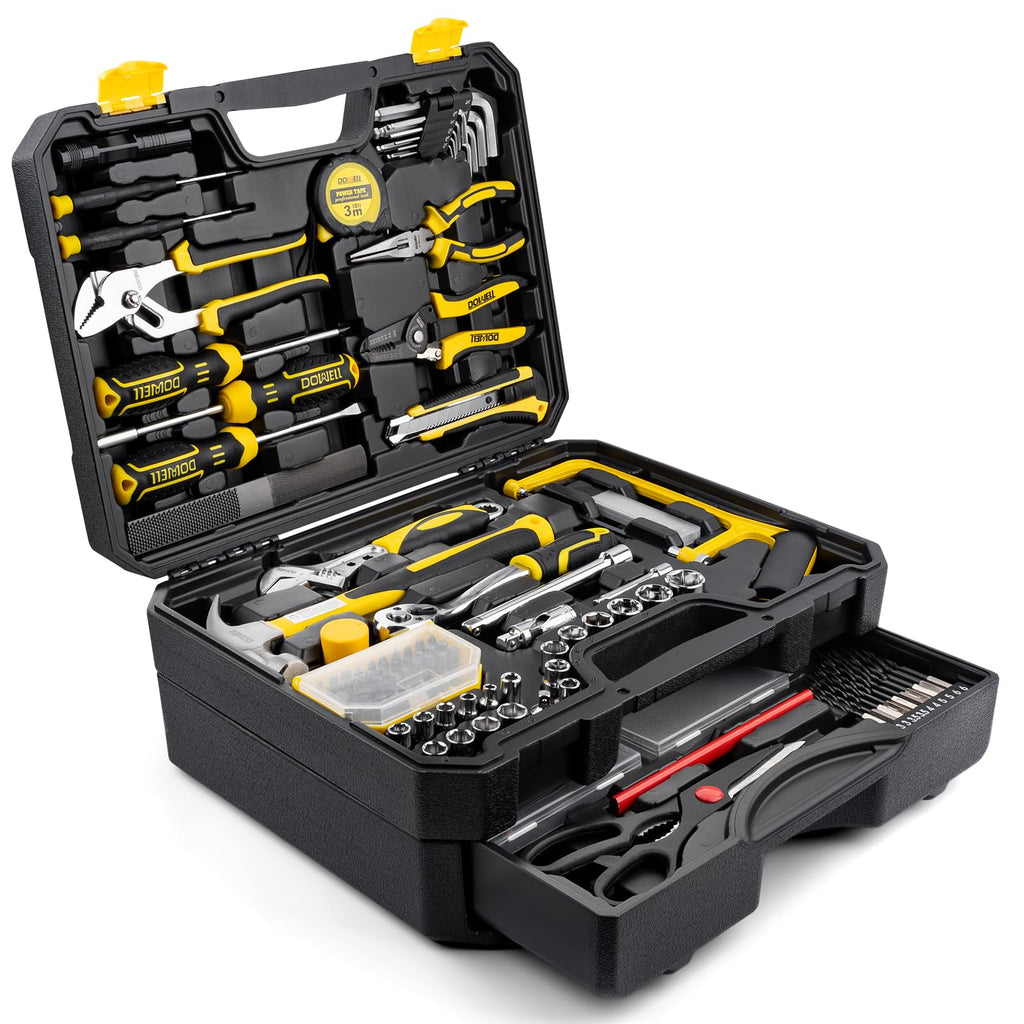 299-Piece Professional Hand Tool Set with Sockets, Pliers, Hex Keys, Screwdrivers Q91959