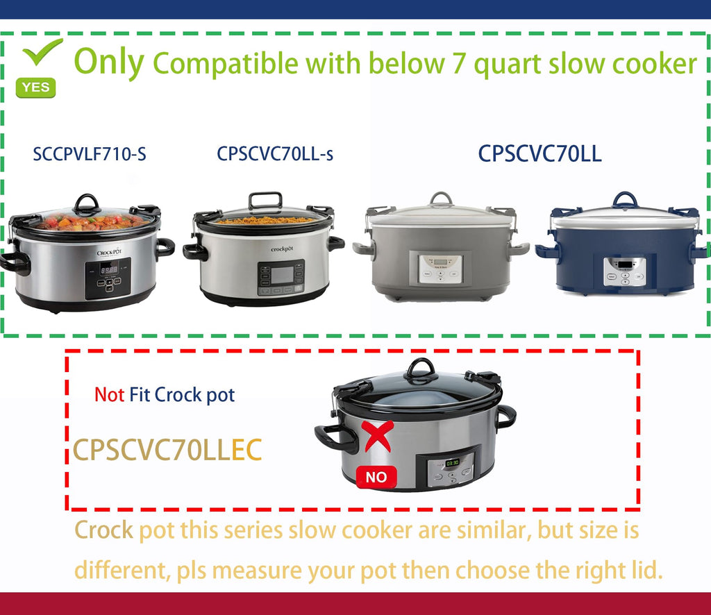 7 Qt Ceramic Slow Cooker Pot Y66022