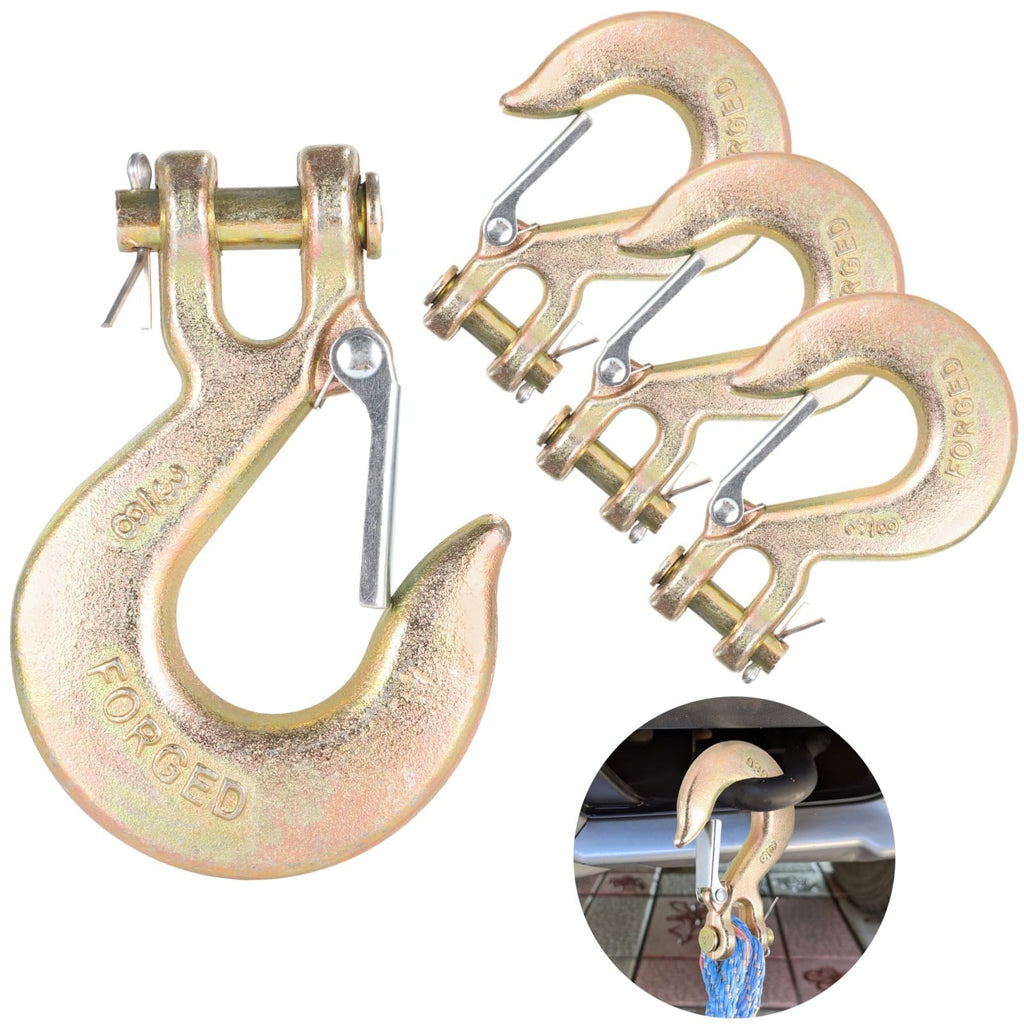 3/8-Inch Grade 70 Steel Clevis Slip Hooks 4-Pack V76027