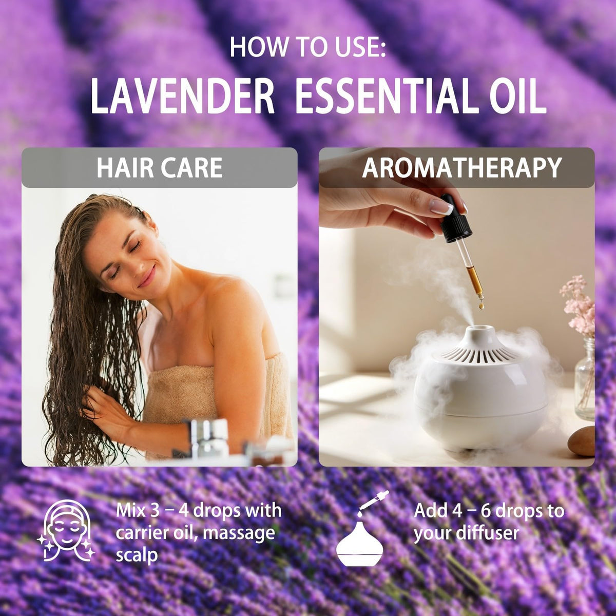 Lilac and Lavender Essential Oil 4 Fl Oz D3743