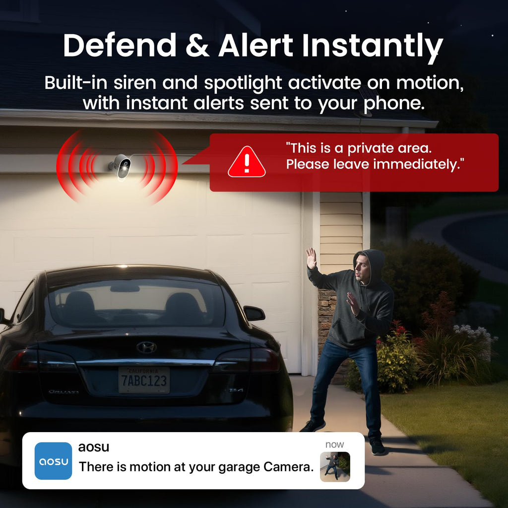 2K Solar Security Cameras Wireless Outdoor System I120057