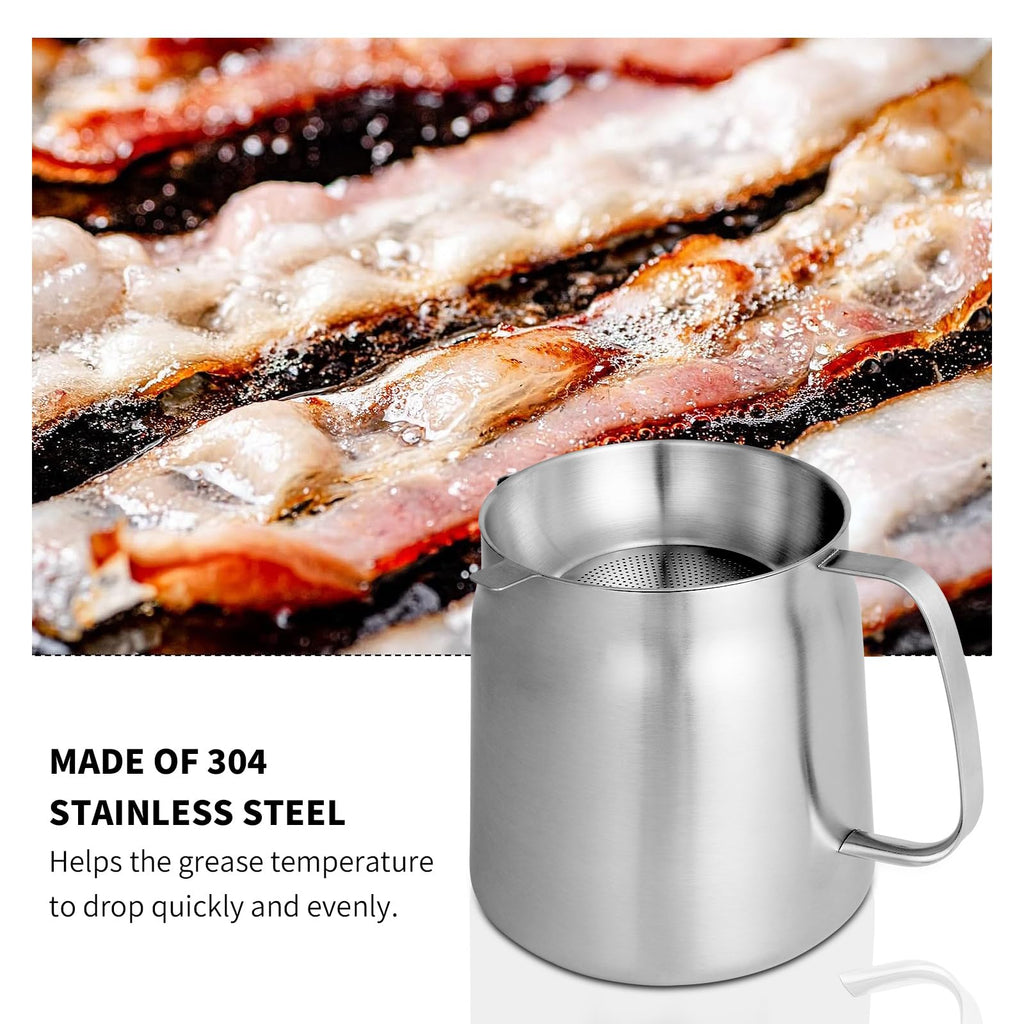 68oz 304 Stainless Steel Deep Fryer Pot with Basket Z3338