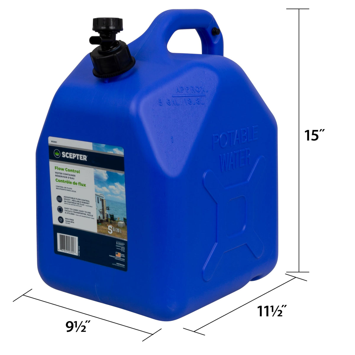 5 Gal Water Jug with Spigot I91941
