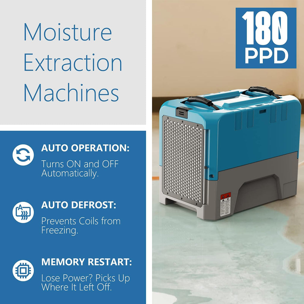 180 PPD Commercial & Industrial Dehumidifier with Pump D66009