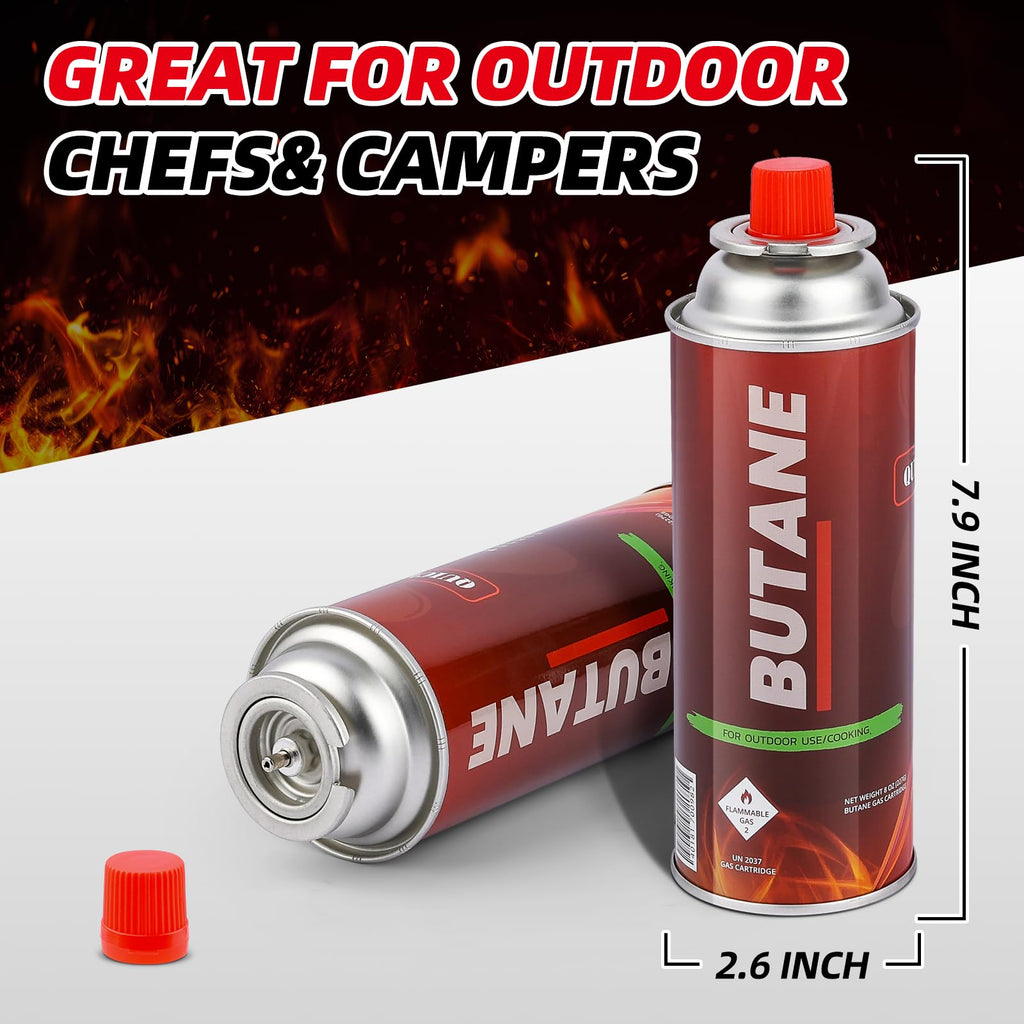 12 Pack Butane Fuel Canister V9591