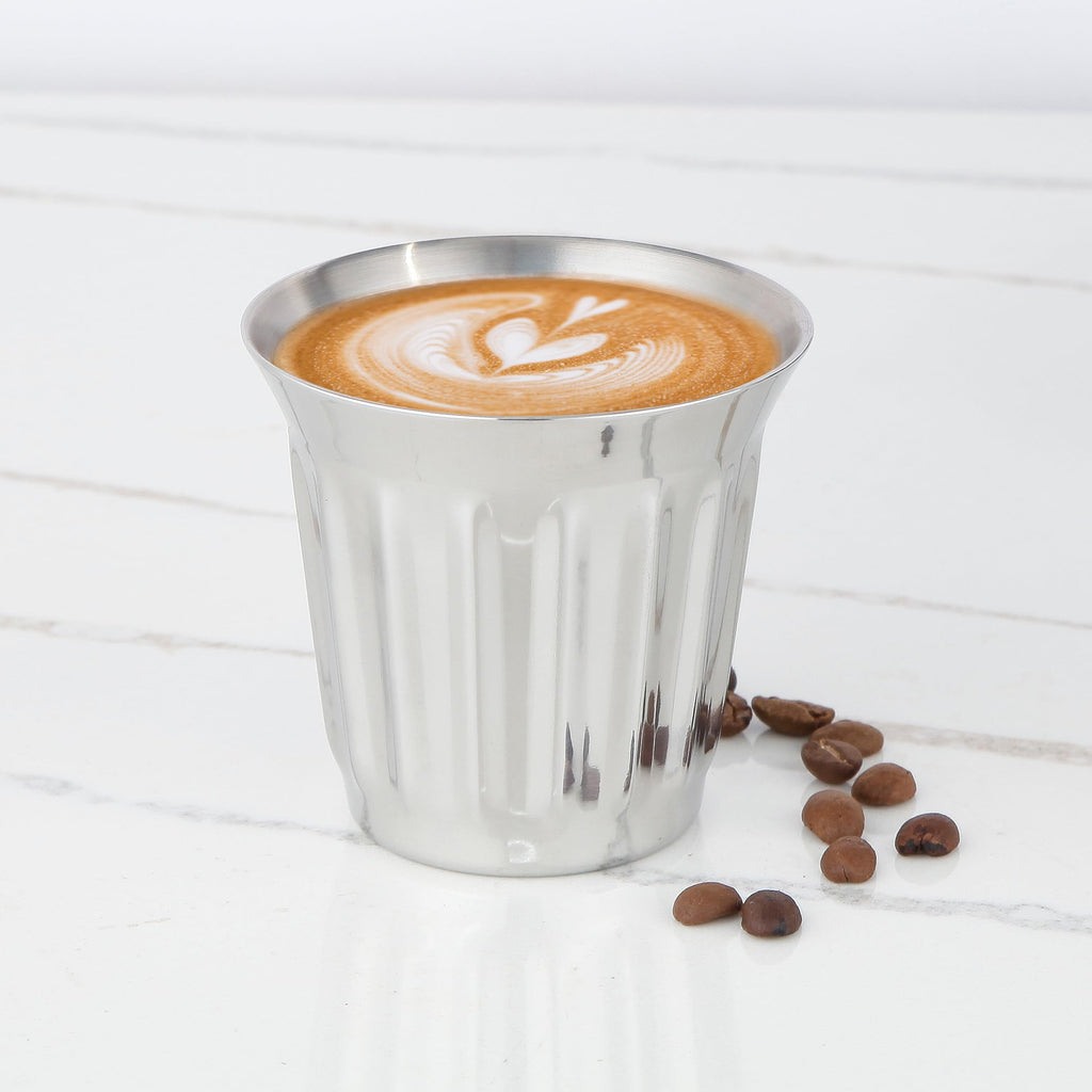 French Press 34 oz Stainless Steel Espresso Cups 5 oz Set of 2 N5665