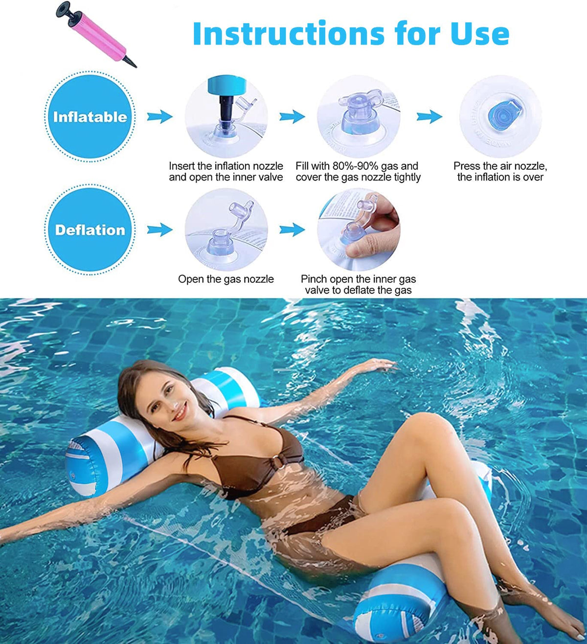 4 Pack XL Water Pool Floats C2629