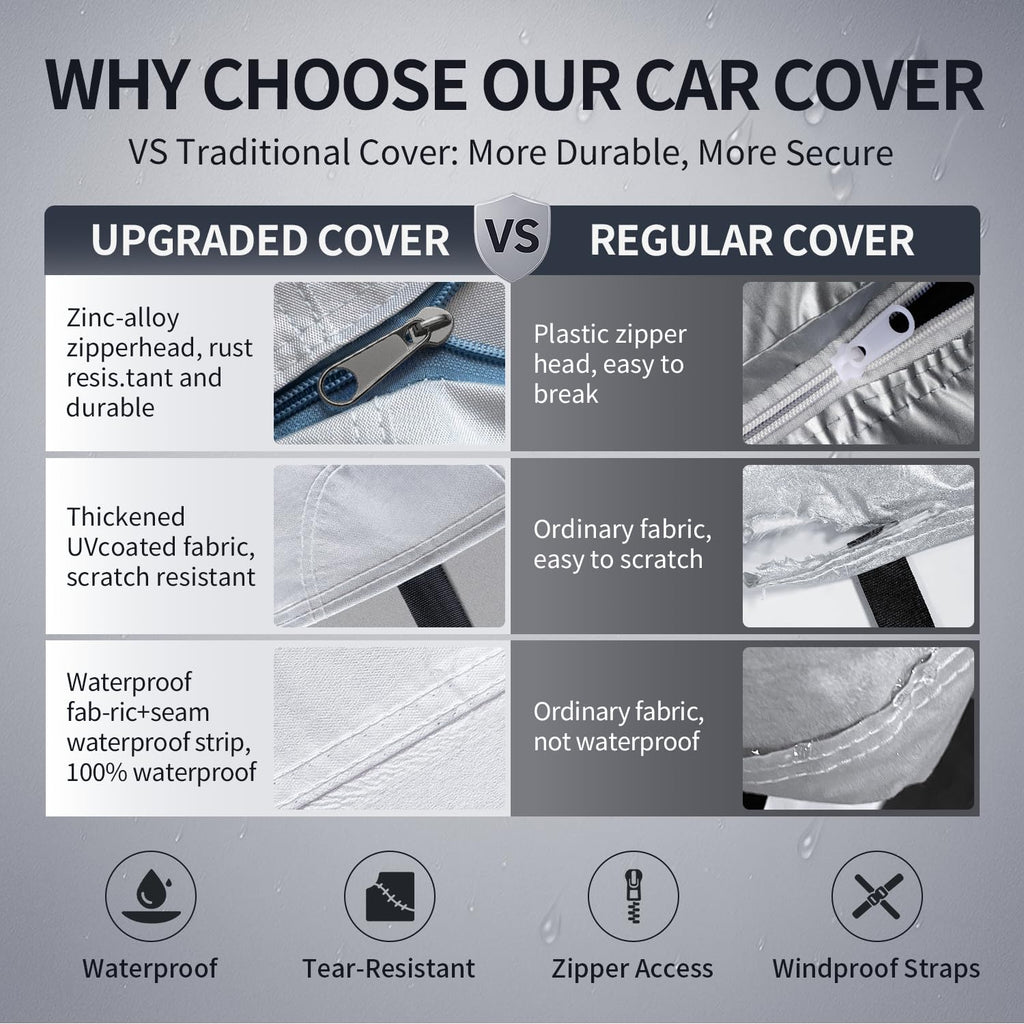 Waterproof Truck Cover with Zipper B10019